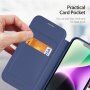 DUX DUCIS Skin X flipové pouzdro s MagSafe pro iPhone 14 - tmavě modré