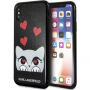 Karl Lagerfeld Original faceplate pouzdro pro iPhone X - černé