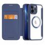 DUX DUCIS Skin X flipové pouzdro s MagSafe pro iPhone 13 Pro Max - tmavě modré