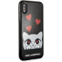 Karl Lagerfeld Original faceplate pouzdro pro iPhone X - černé