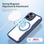 DUX DUCIS Skin X flipové pouzdro s MagSafe pro iPhone 13 Pro Max - tmavě modré