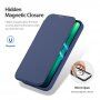 DUX DUCIS Skin X flipové pouzdro s MagSafe pro iPhone 13 Pro - tmavě modré