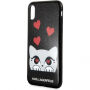 Karl Lagerfeld Original faceplate pouzdro pro iPhone X - černé