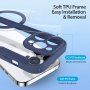 DUX DUCIS Skin X flipové pouzdro s MagSafe pro iPhone 13 Pro - tmavě modré