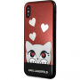 Karl Lagerfeld Original faceplate pouzdro pro iPhone X - červené
