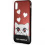 Karl Lagerfeld Original faceplate pouzdro pro iPhone X - červené