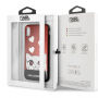 Karl Lagerfeld Original faceplate pouzdro pro iPhone X - červené