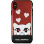 Karl Lagerfeld Original faceplate pouzdro pro iPhone X - červené