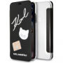 Karl Lagerfeld Pins Book pouzdro pro iPhone SE (2020/2022) / 8 / 7 - černé