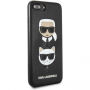 Karl Lagerfeld Karl and Choupette pouzdro pro iPhone 7 Plus / 8 Plus - černé