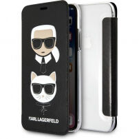 Karl Lagerfeld Choupette Book pouzdro pro iPhone SE (2020/2022) / 8 / 7 - černé