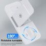 5v1 skládací bezdrátový stojánek pro iPhone / Apple Watch s USB-C a 2x Lightning konektorem pro AirPods - 15W - černý