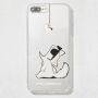 Karl Lagerfeld Choupette Fun-Cord pouzdro pro iPhone 7 Plus / 8 Plus - čiré