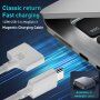 Opletený nabíjecí kabel - USB-C na MagSafe 3 pro MacBook - 2 m - bílý