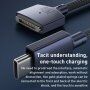 Opletený nabíjecí kabel - USB-C na MagSafe 3 pro MacBook - 2 m - bílý