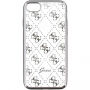 Guess měkké pouzdro pro iPhone 6 / 6S - stříbrné