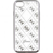 Guess měkké pouzdro pro iPhone 6 / 6S - stříbrné