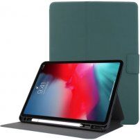 Pouzdro z PU kůže se stojánkem a prostorem na Apple Pencil pro iPad Pro 12,9" (2018-2022) - petrolejové