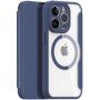 DUX DUCIS Skin X flipové pouzdro s MagSafe pro iPhone 13 Pro - tmavě modré