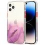 Mramorovaný kryt odolný proti poškrábání pro iPhone 14 Pro Max - fialový