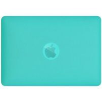 Matný transparentní kryt s vyklápěcím stojánkem pro MacBook Air 13" (A1932 / A2179 / A2337) - tyrkysový