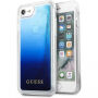 Guess Liquid Glitter kryt pro iPhone SE (2020/2022) / 8 / 7 - tmavě modrý