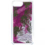 Guess Liquid Glitter kryt pro iPhone SE (2020/2022) / 8 / 7 - růžový s palmou