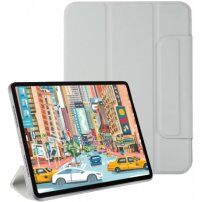 Magnetické pouzdro se zapínáním na magnet pro iPad 10,9" (2022) / 11" (2025) - šedé