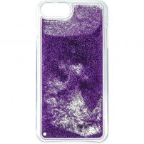 Guess Liquid Glitter kryt pro iPhone 6 Plus / 6S Plus / 7 Plus / 8 Plus - fialový