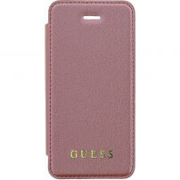 Guess Iridescent Book pouzdro pro iPhone 5 / 5S / SE (2016) - růžové