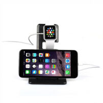 Itian nabíjecí stojánek pro Apple Watch 38mm / 42mm a iPhone 6 / 6 Plus a iPhone 5 / 5S / 5C - černý