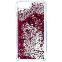 Guess Glitter Triangle kryt pro iPhone 5 / 5S / SE (2016) - růžový