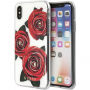 Guess Flower Desire pouzdro pro iPhone X - čiré