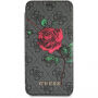 Guess 4G Flower Desire Book pouzdro pro iPhone X - šedé