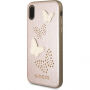 Guess Studs and Sparkle kryt pro iPhone X - růžovozlatý