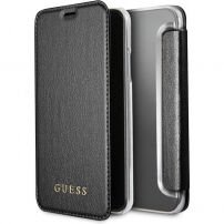 Guess Iridescent Book pouzdro pro iPhone X - černé