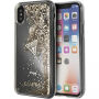 Guess Liquid Glitter pouzdro pro iPhone X - zlaté