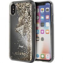 Guess Liquid Glitter pouzdro pro iPhone X - zlaté