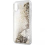 Guess Liquid Glitter pouzdro pro iPhone X - zlaté