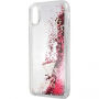 Guess Liquid Glitter pouzdro pro iPhone X - červené