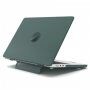 Matný transparentní kryt s vyklápěcím stojánkem pro MacBook Pro 13" (A2251 / A2289 / A2338) - tmavě zelený
