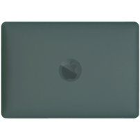 Matný transparentní kryt s vyklápěcím stojánkem pro MacBook Pro 14" - tmavě zelený
