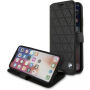 BMW Hexagon Book kožené pouzdro pro iPhone X - černé