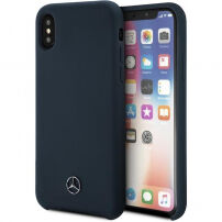 Mercedes Lining silikonové pouzdro pro iPhone X - námořně modrá