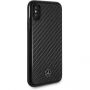 Mercedes Hard case Dynamic Carbon kryt pro iPhone X - černá