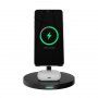 WS41 3v1 magnetický bezdrátový stojánek se světlem pro iPhone / Apple Watch / AirPods a Lightning konektorem - 15W - černý