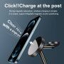 WS41 3v1 magnetický bezdrátový stojánek se světlem pro iPhone / Apple Watch / AirPods a Lightning konektorem - 15W - černý