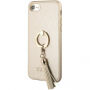 Guess Saffiano Ring pouzdro pro iPhone SE (2020/2022) / 8 / 7 - béžové