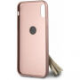Guess Saffiano Ring pouzdro pro iPhone X - růžové