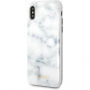 Guess Marble pouzdro pro iPhone X - bílé